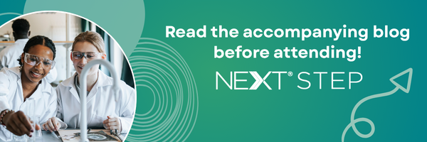 Read the accompanying blog before attending! Next Step logo